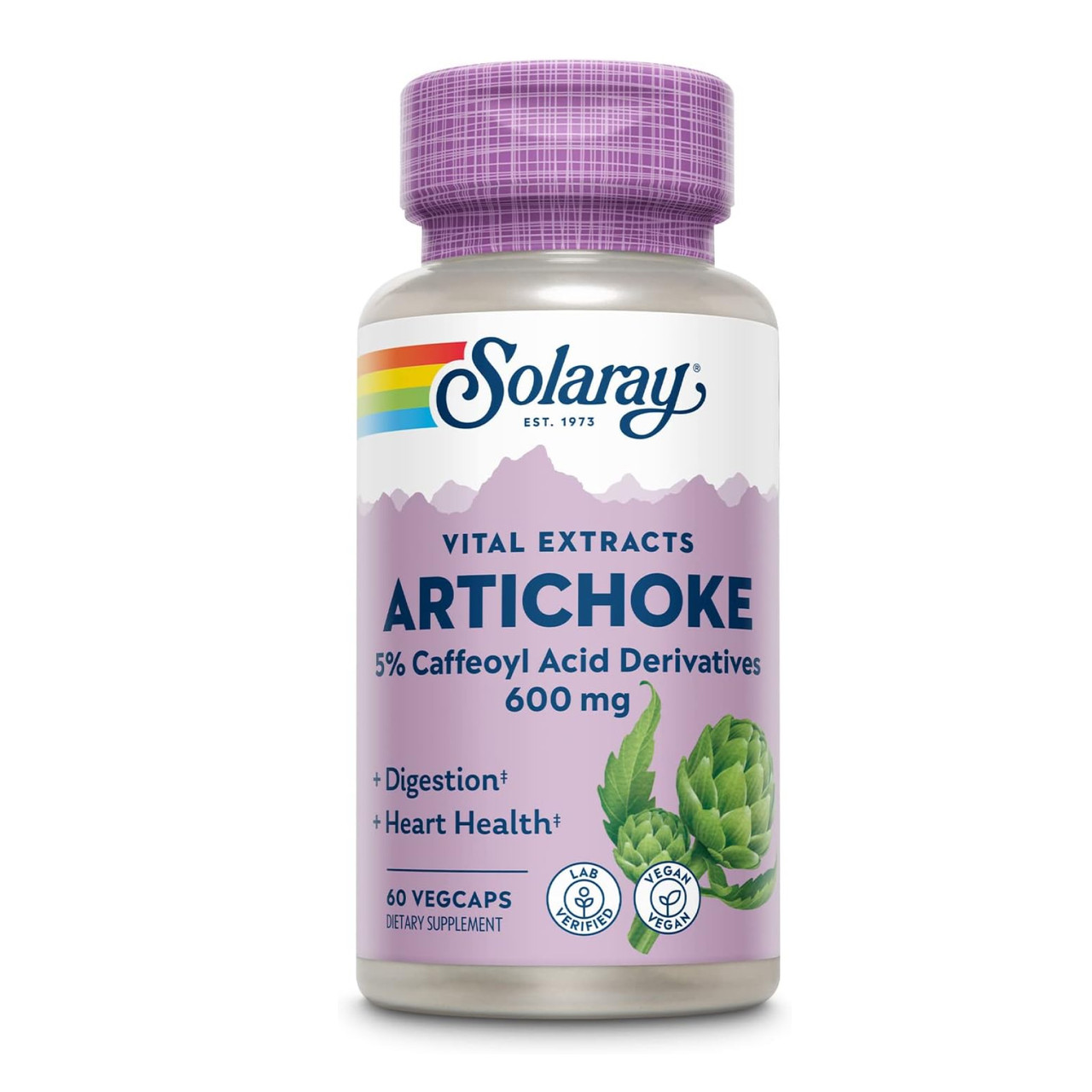 Екстракт листя артишоку, Artichoke Leaf Extract - 600mg 60 vcaps