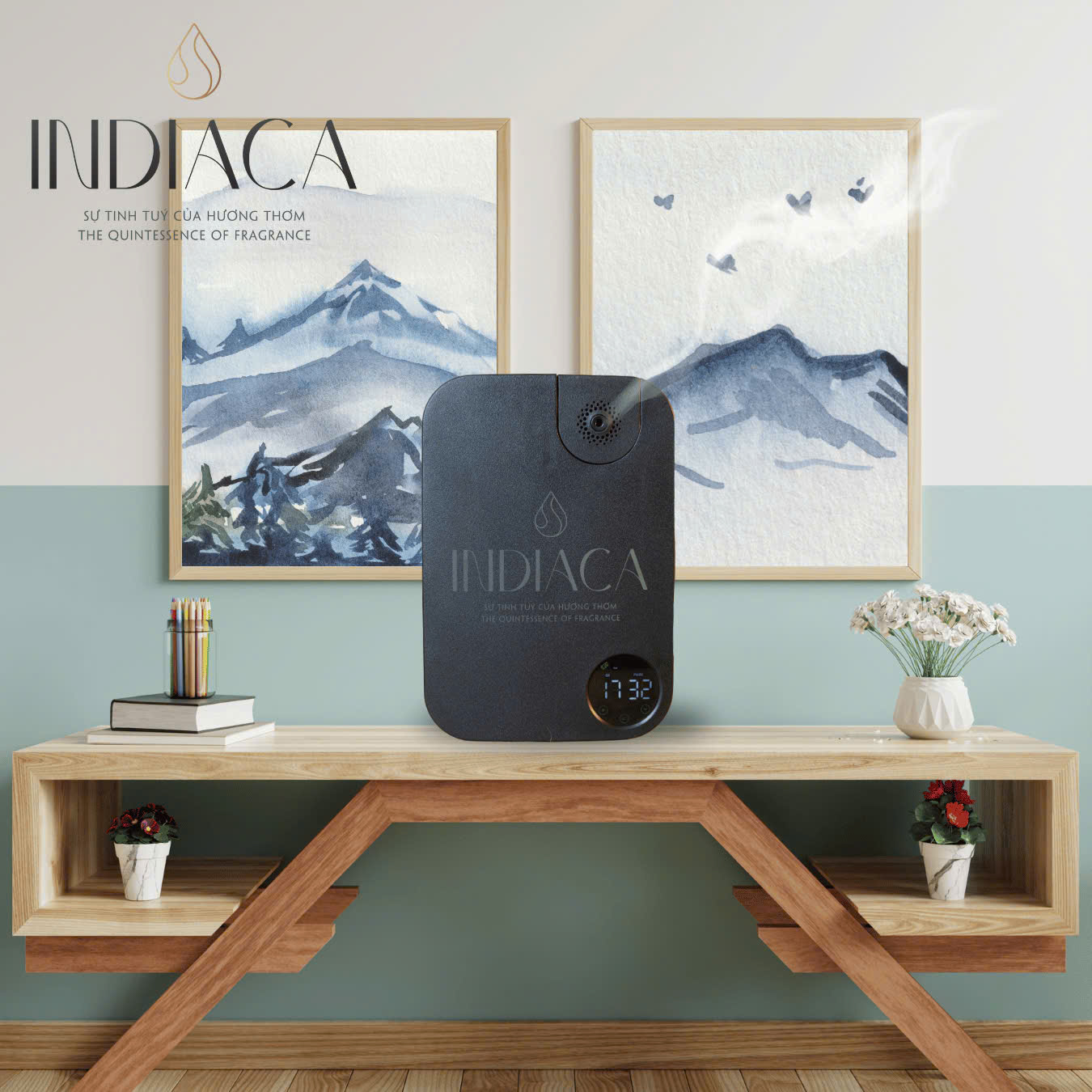 Máy Xông Tinh Dầu Trực Tiếp INDIACA J30 Pro🌟Diện Tích Toả Hương 20 m² - 200 m²