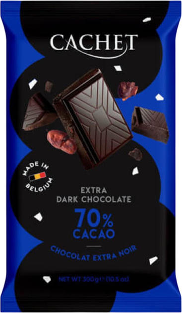 Шоколад чорний Cachet 70% 300 г