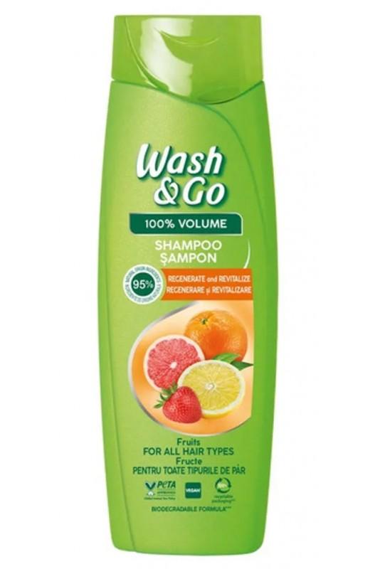 Шампунь Wash&Go з екстрактами фруктів для всіх типів волосся 360 мл