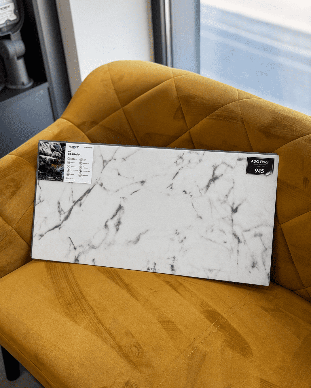 Вінілова підлога SPC ADO Floor Stona Carrara 4402