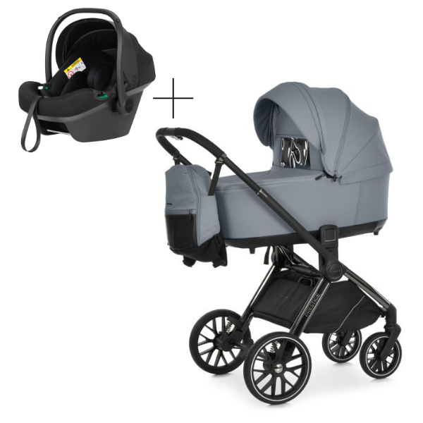Коляска універсальна 3в1 El Camino PRESTIGE ME 1124-3 Frost Gray