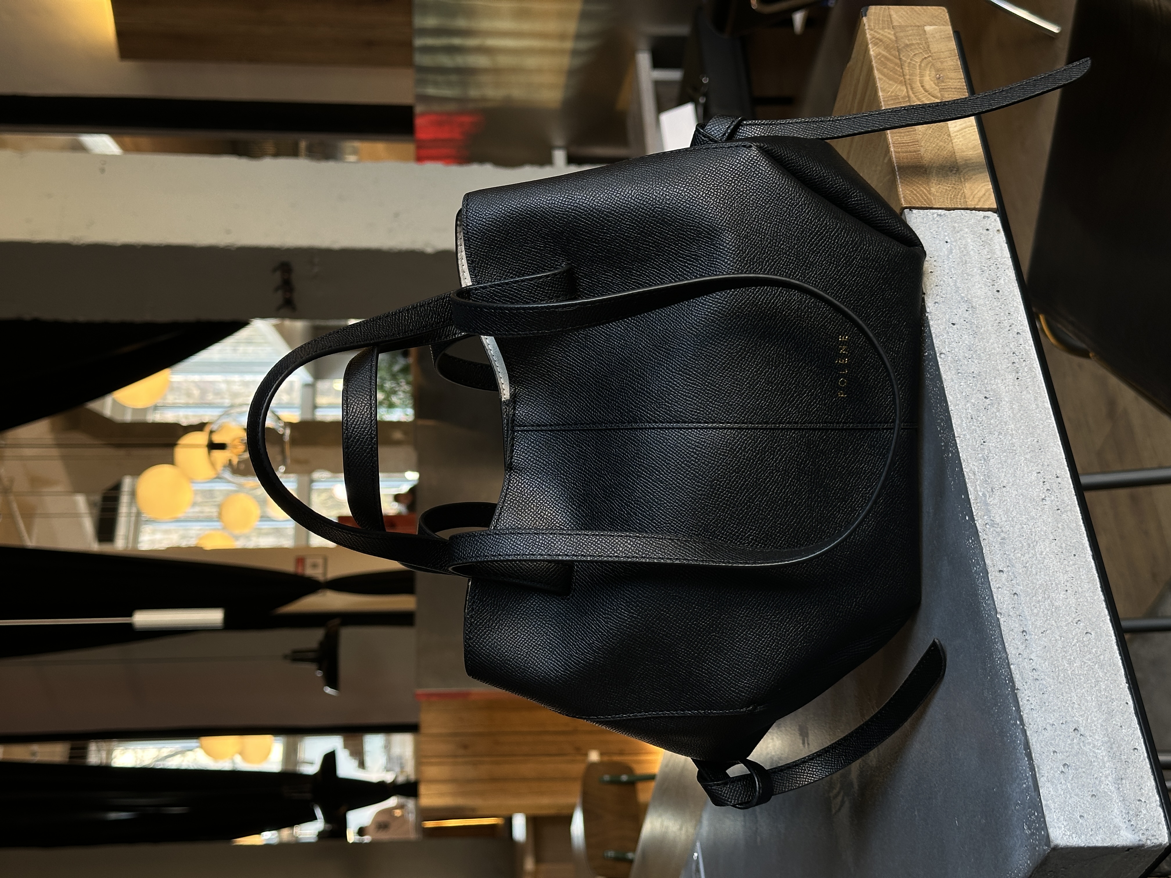 Polene Cyme Mini Edition Textured Black