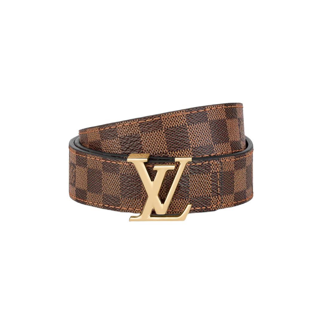 ремни Louis Vuitton ® LV Initiales 25MM in 2022 gold