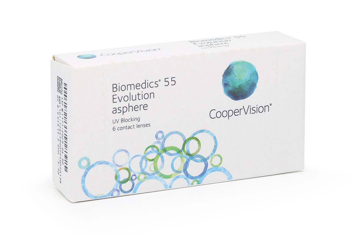 Контактні лінзи Biomedics 55 Evolution (6шт.)