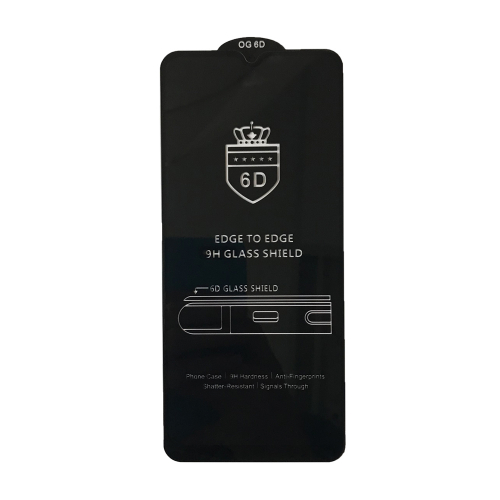 Захисне скло 6D Anti-static for Xiaomi Redmi 9A/9C чорне тех. пак.