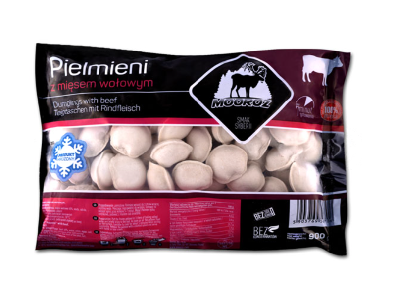 🇵🇱 "MOOROZ" PELMENI con ternera, 900 g.