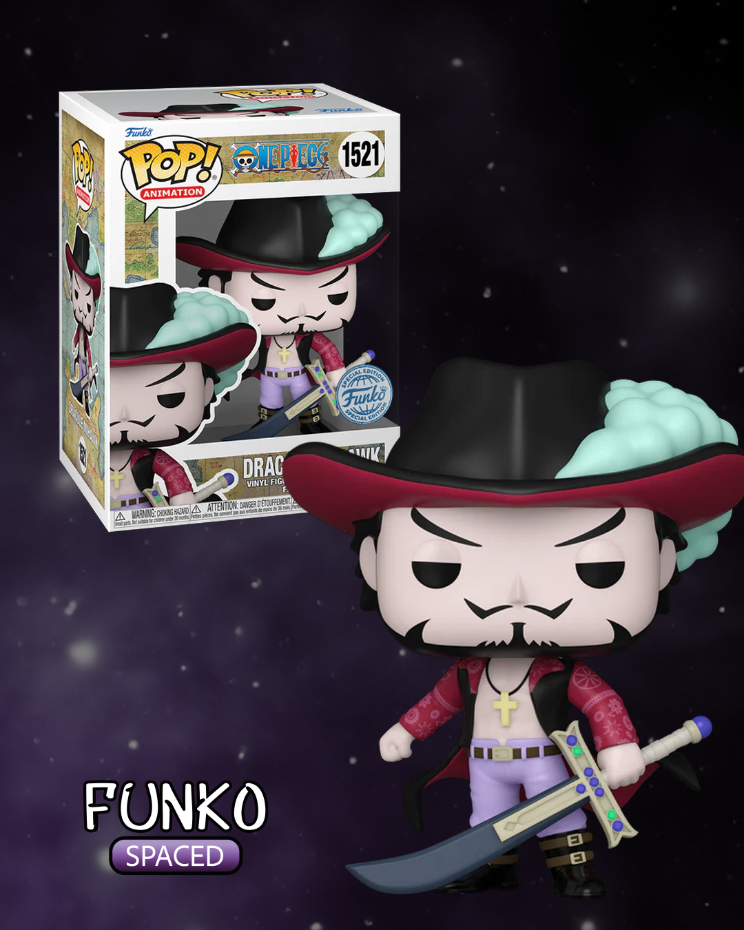 Фігурка Funko Pop One Piece - Dracule Mihawk | Фанко Поп Ван Піс - Дракул Міхавк #1521