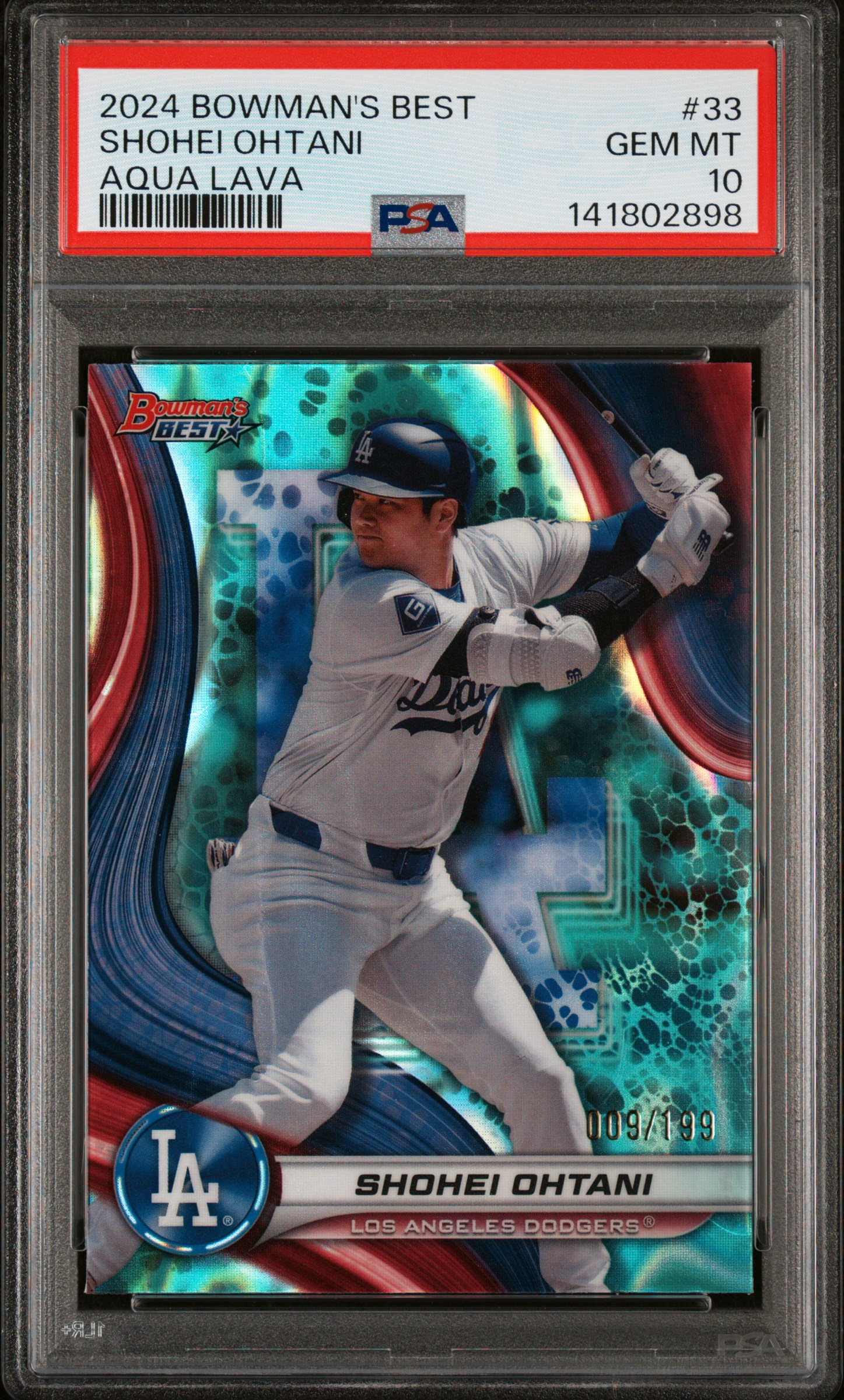 2024 BOWMAN'S BEST #33 SHOHEI OHTANI AQUA LAVA /199
