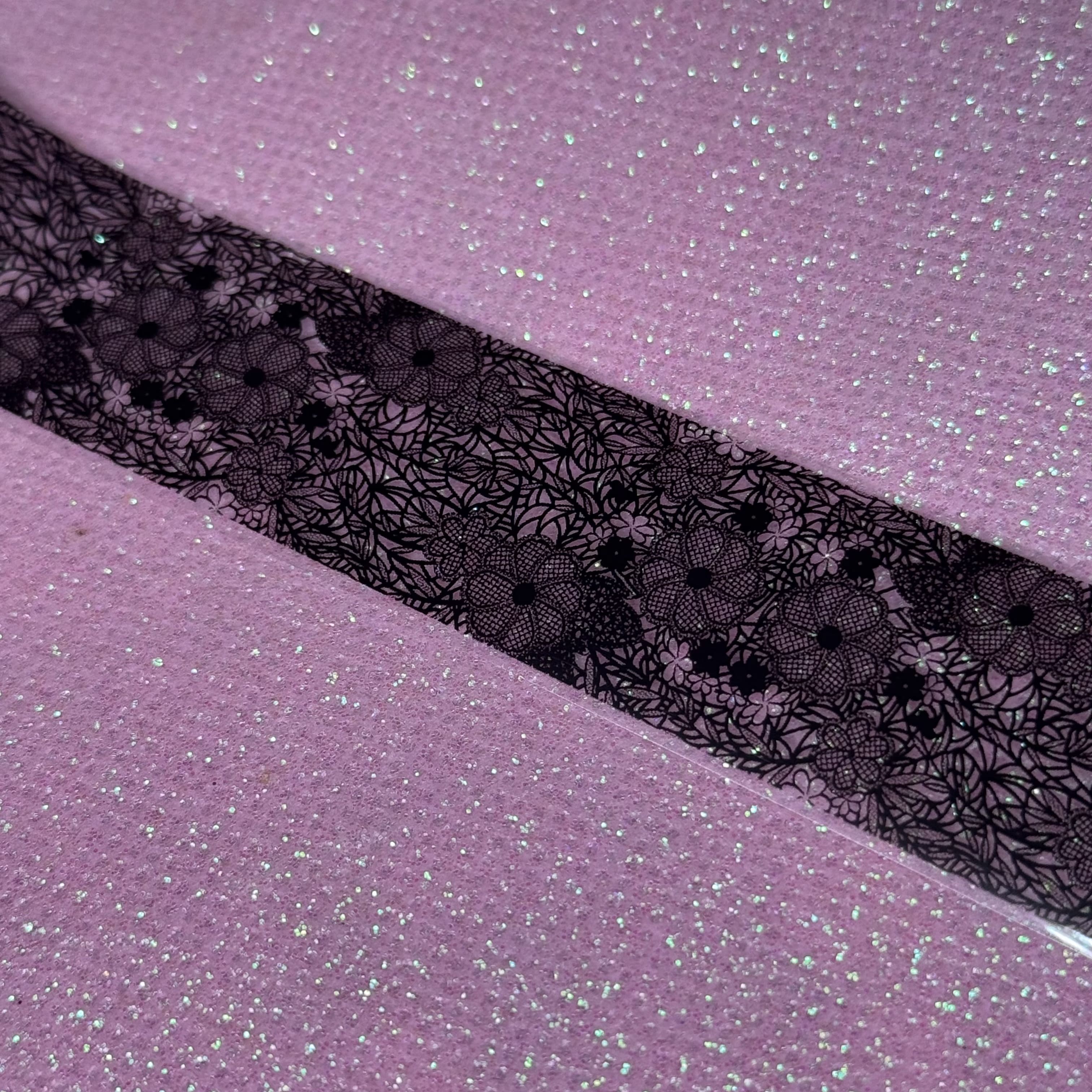 Фольга для нігтів "Чорне мереживо" №4