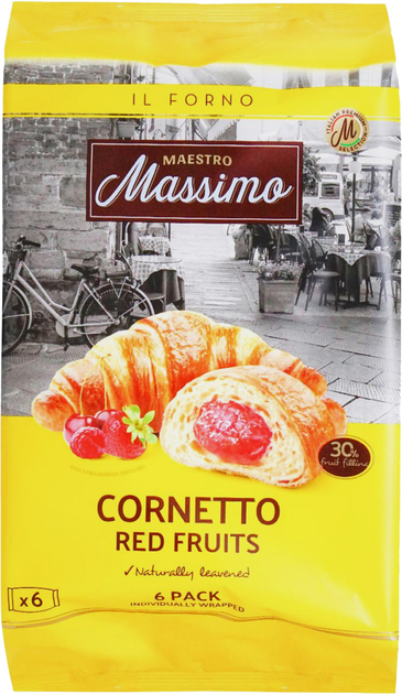 Круасани Maestro Massimo з червоними фруктами 6 x 50 г