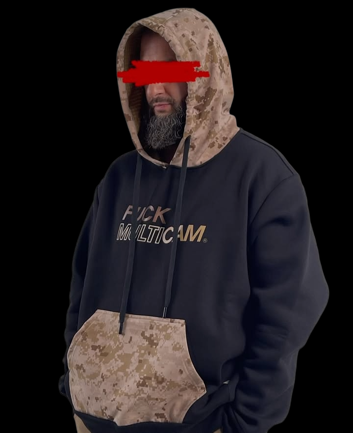 Тактичне худі "F*CK MULTICAM" від українського бренду "Hoffmann Equipment".