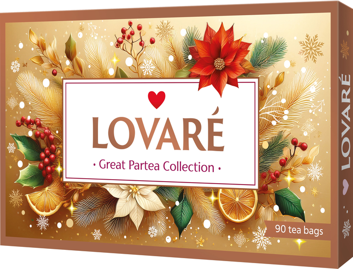 Колекція чаю Lovare Great Partea Collection Асорті 18 видів по 5 шт