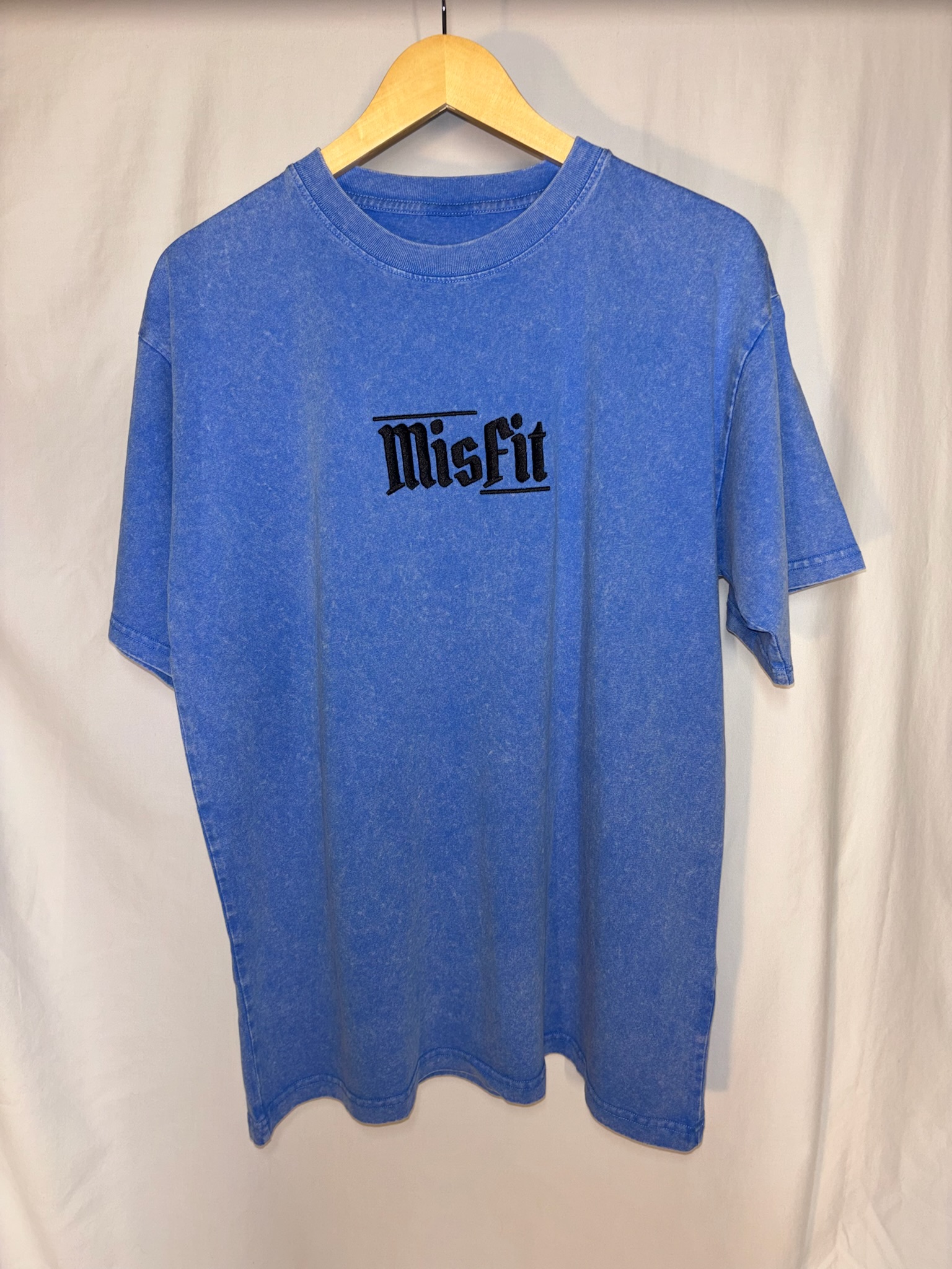 Light Blue Oversized Acid Washed Shirt