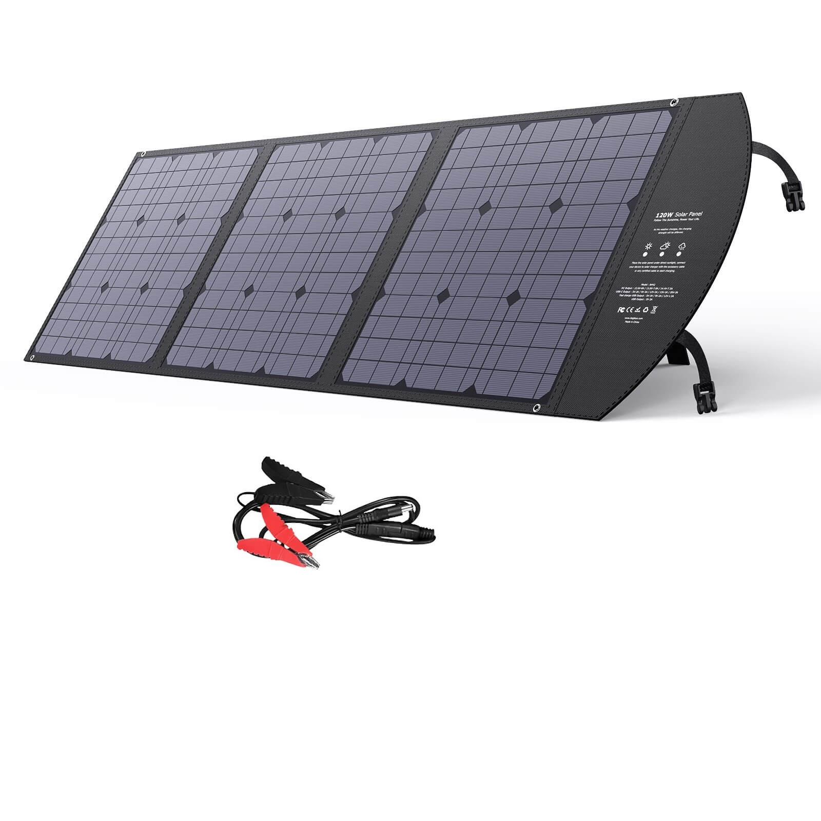 Портативний розкладний зарядний пристрій ALT-120Вт.