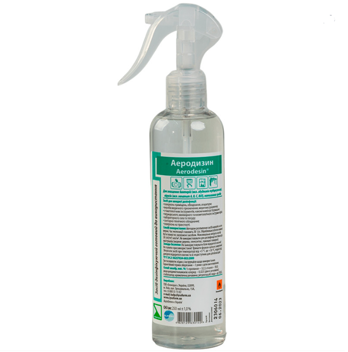 Дезінфікувальний засіб для поверхні та інструменту Аеродезин, 250 мл