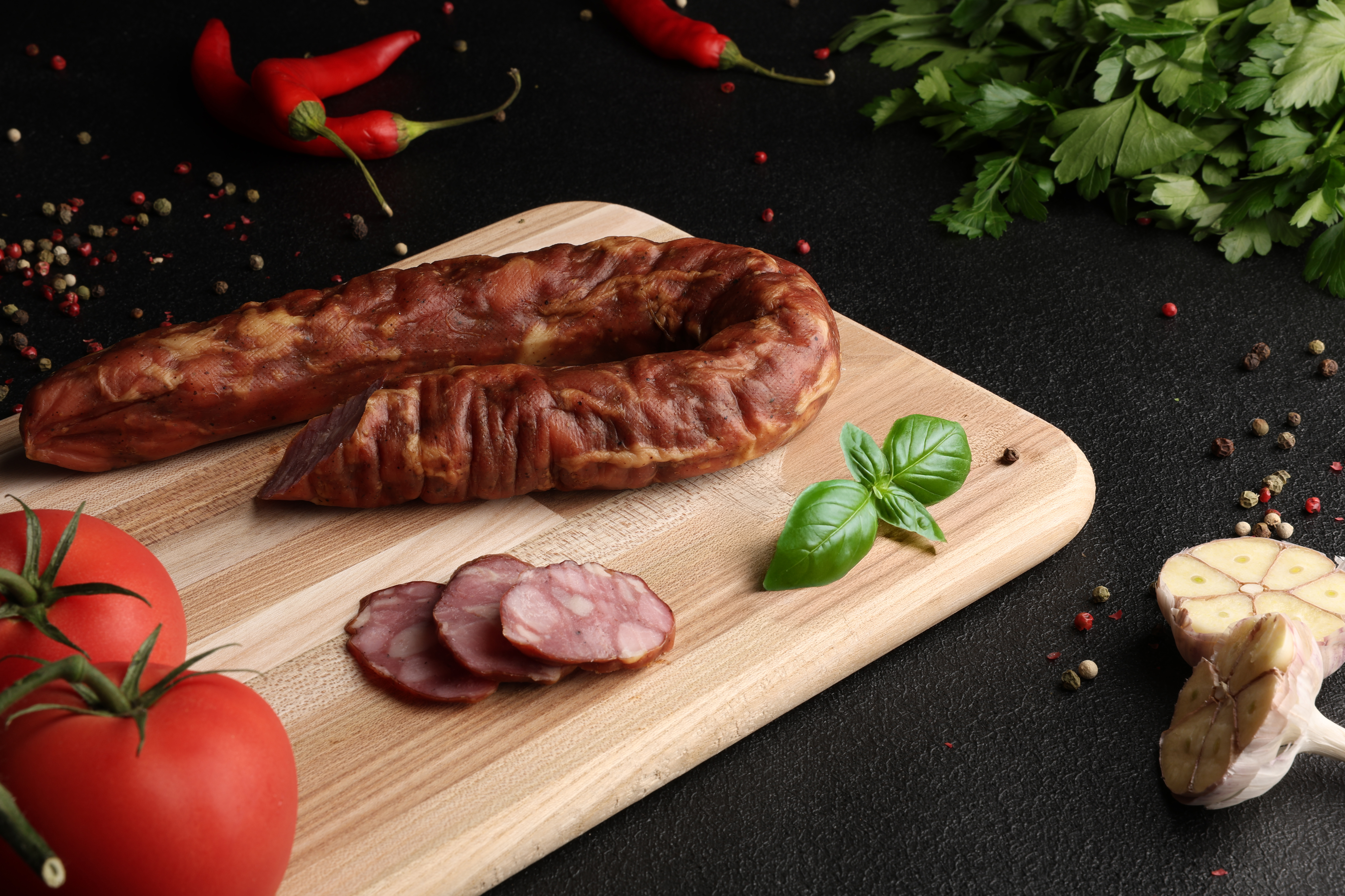 Ковбаса Краківська в кільцях