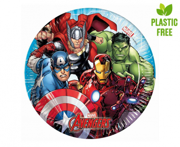 Тарілочки Avengers 20см 8шт