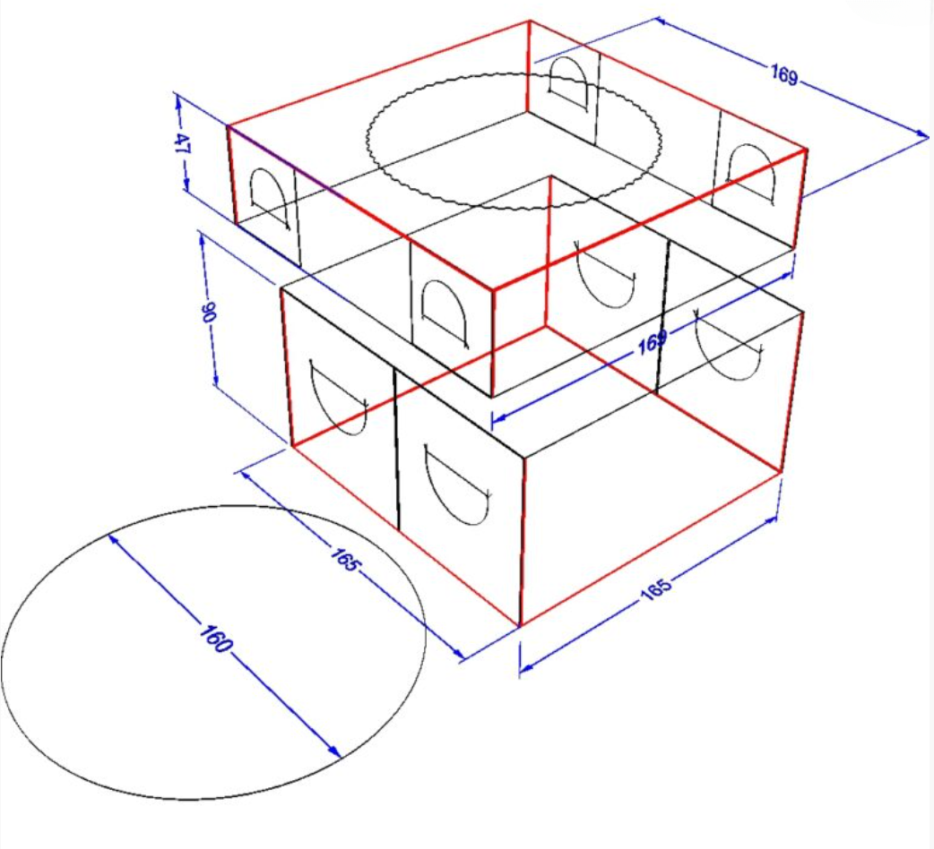 Упаковка для тортів, пирогів  165*90*165 мм Міні Біла, 50 шт