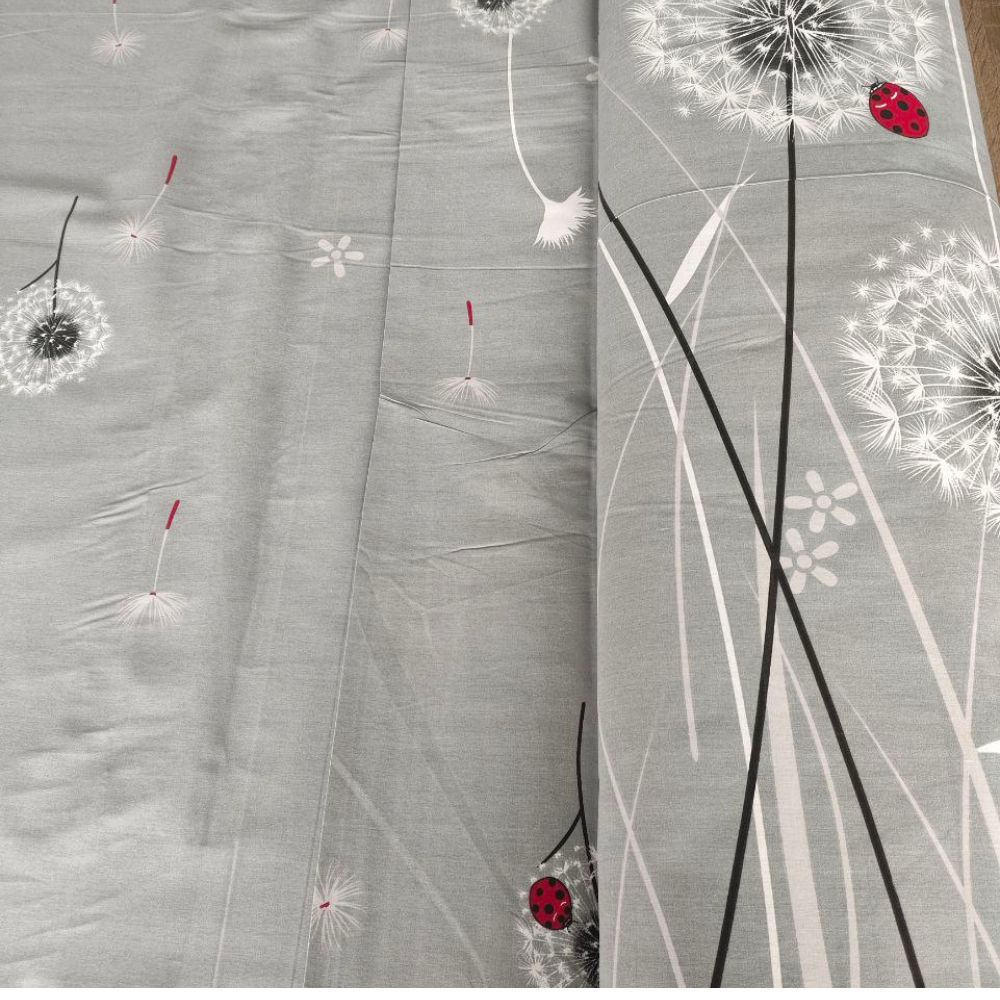 Тканина Голд Euro - Кульбаба сонечко сіра