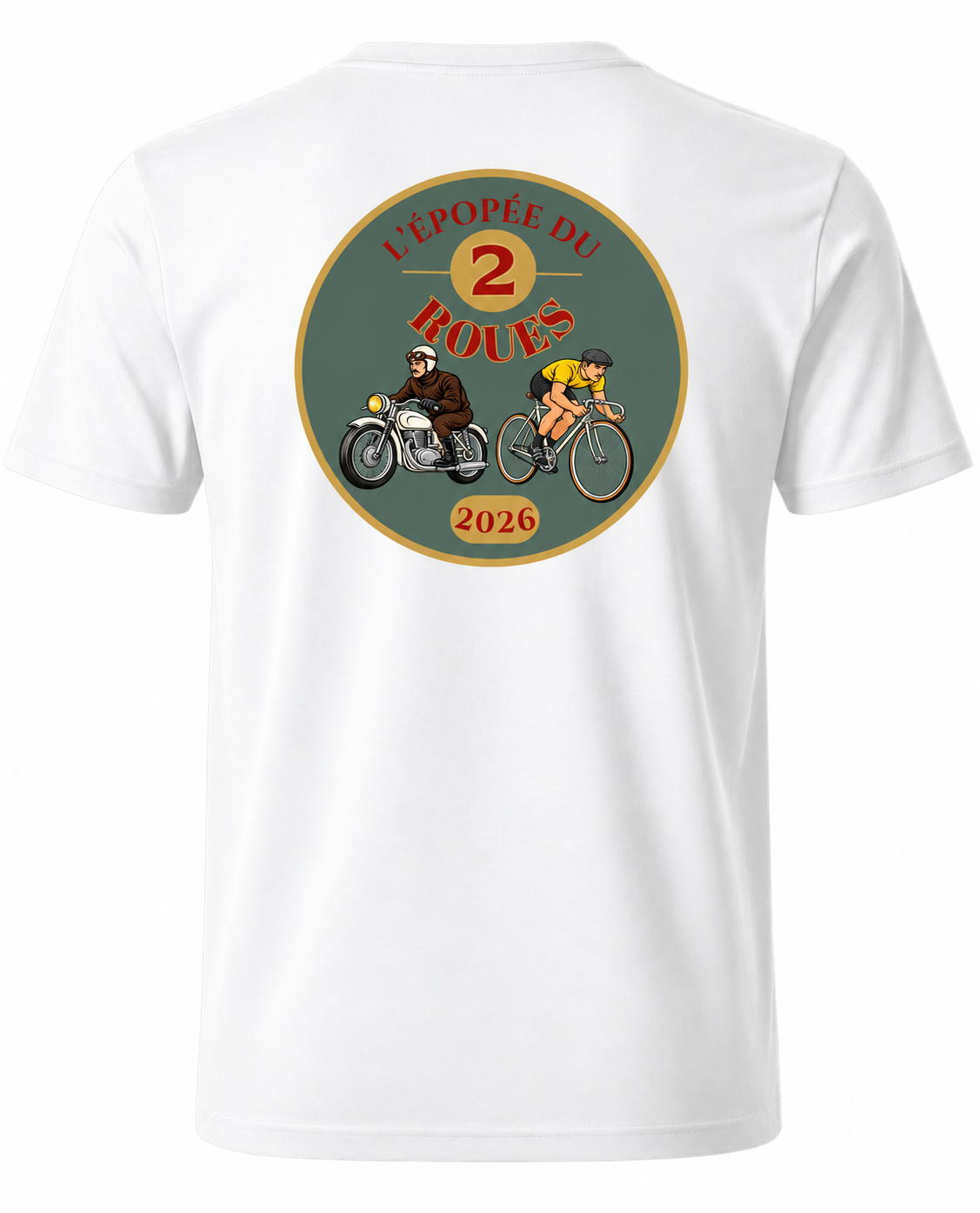 T-shirt Collector – L’Épopée du 2 Roues - Blanc 