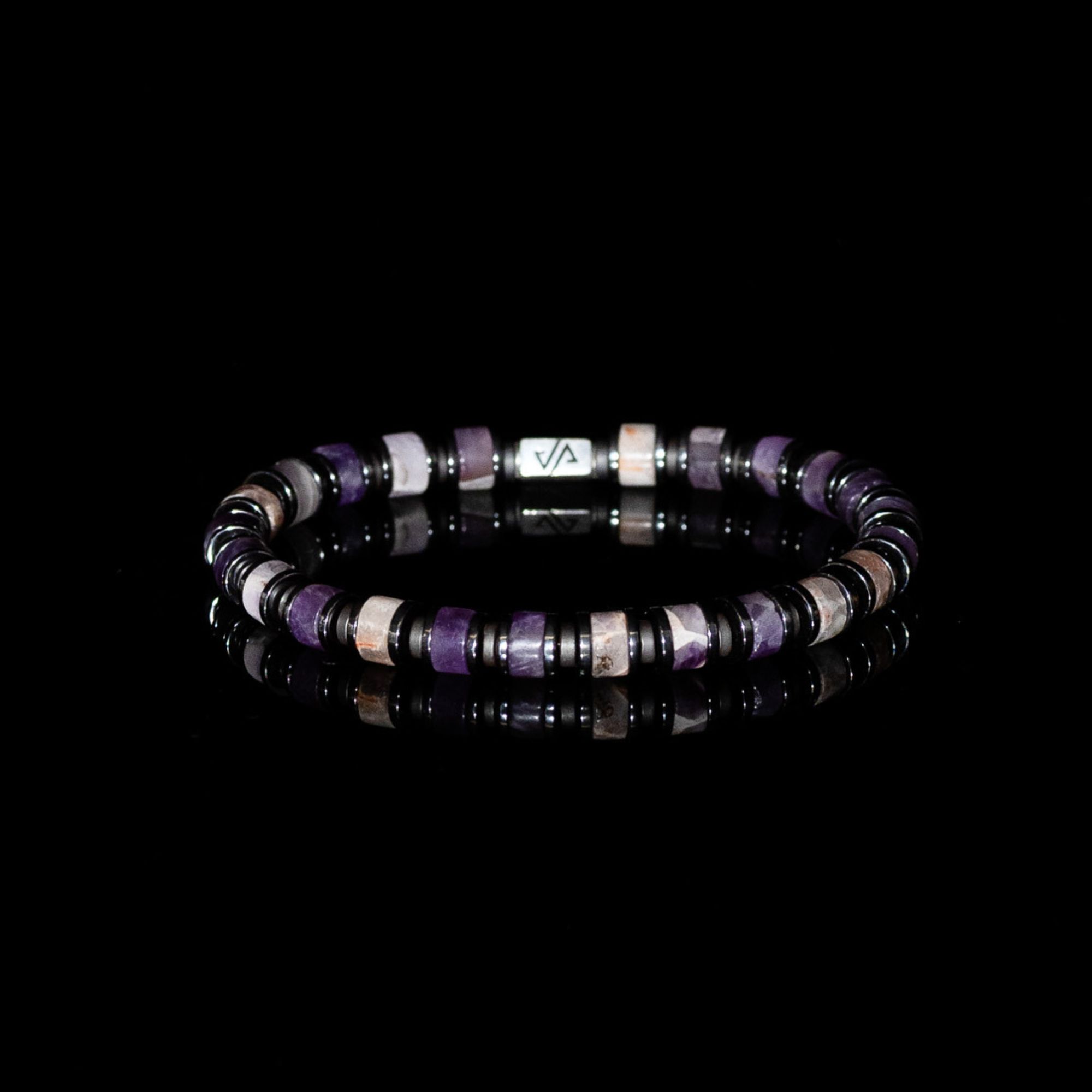 Amethyst - Hematite Bracelet