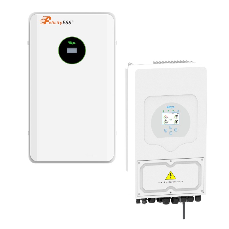 Комплект резервного живлення Інвертор гібридний Deye SUN-6k-SG05LP1-EU 6kW, 1ф , 48V + Акумуляторна батарея LUX-E-48100LG03 Felicity (LiFePO4 51,2V 100Ah 5kWh)