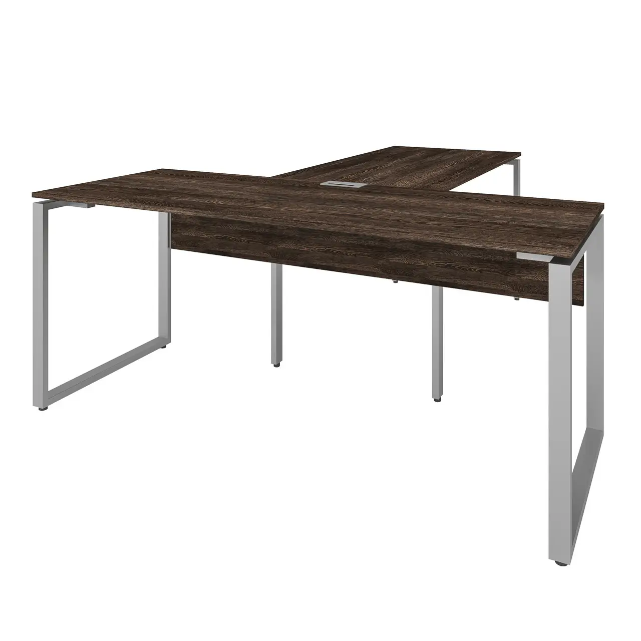 Стіл керівника з приставкою KB 1A, кабінет керівника, стіл керівника з брифінгом 1800/700/750+1350/700/750 мм.