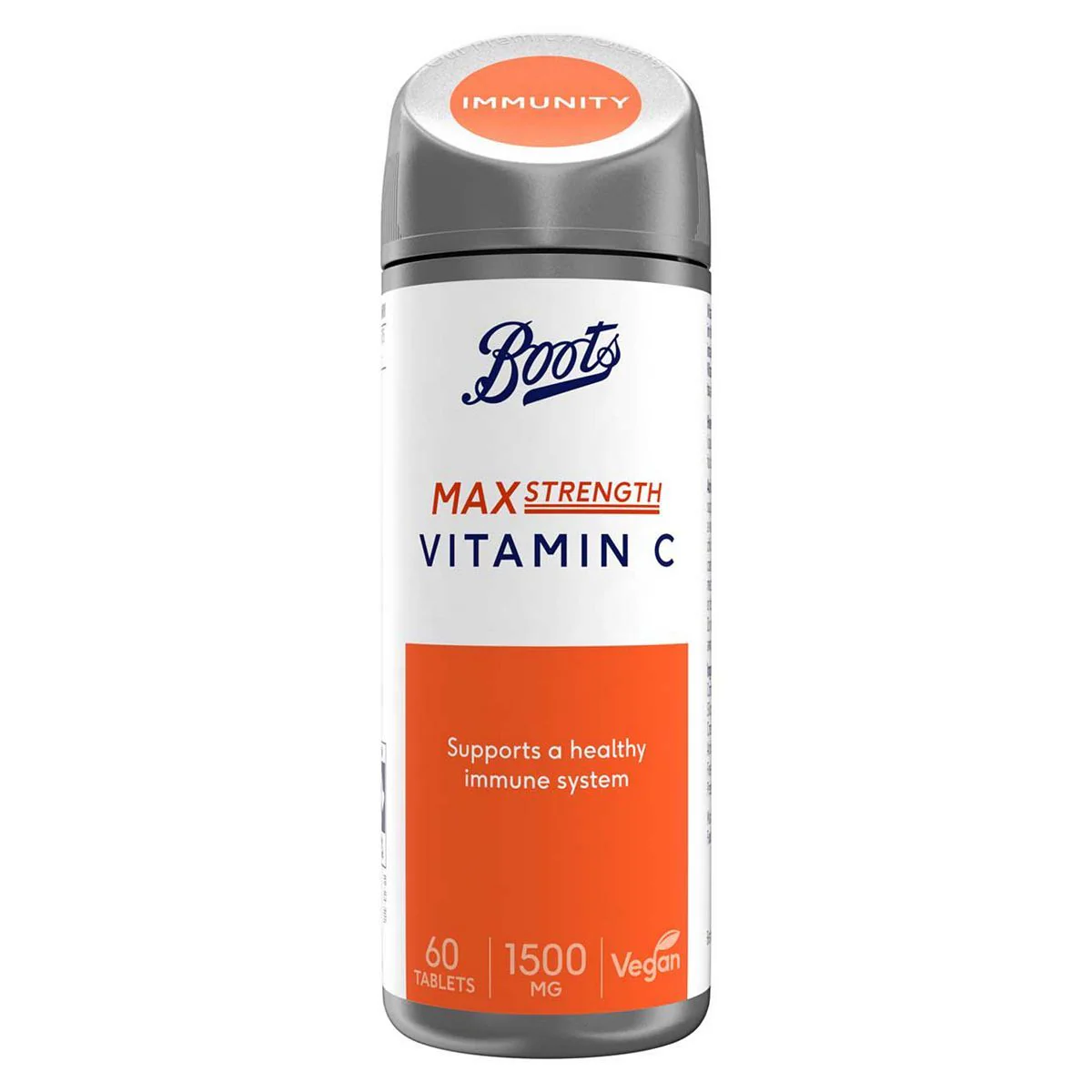 Vitamin C Boots Max Strength 1500 mg, 60 таблеток