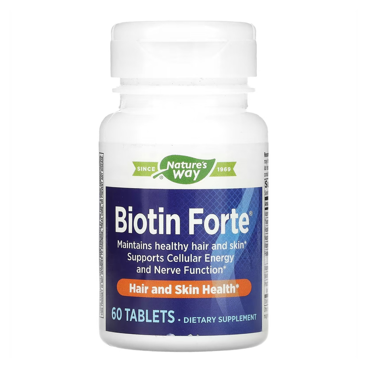 Біотин, Biotin Forte 5 mg - 60 tabs