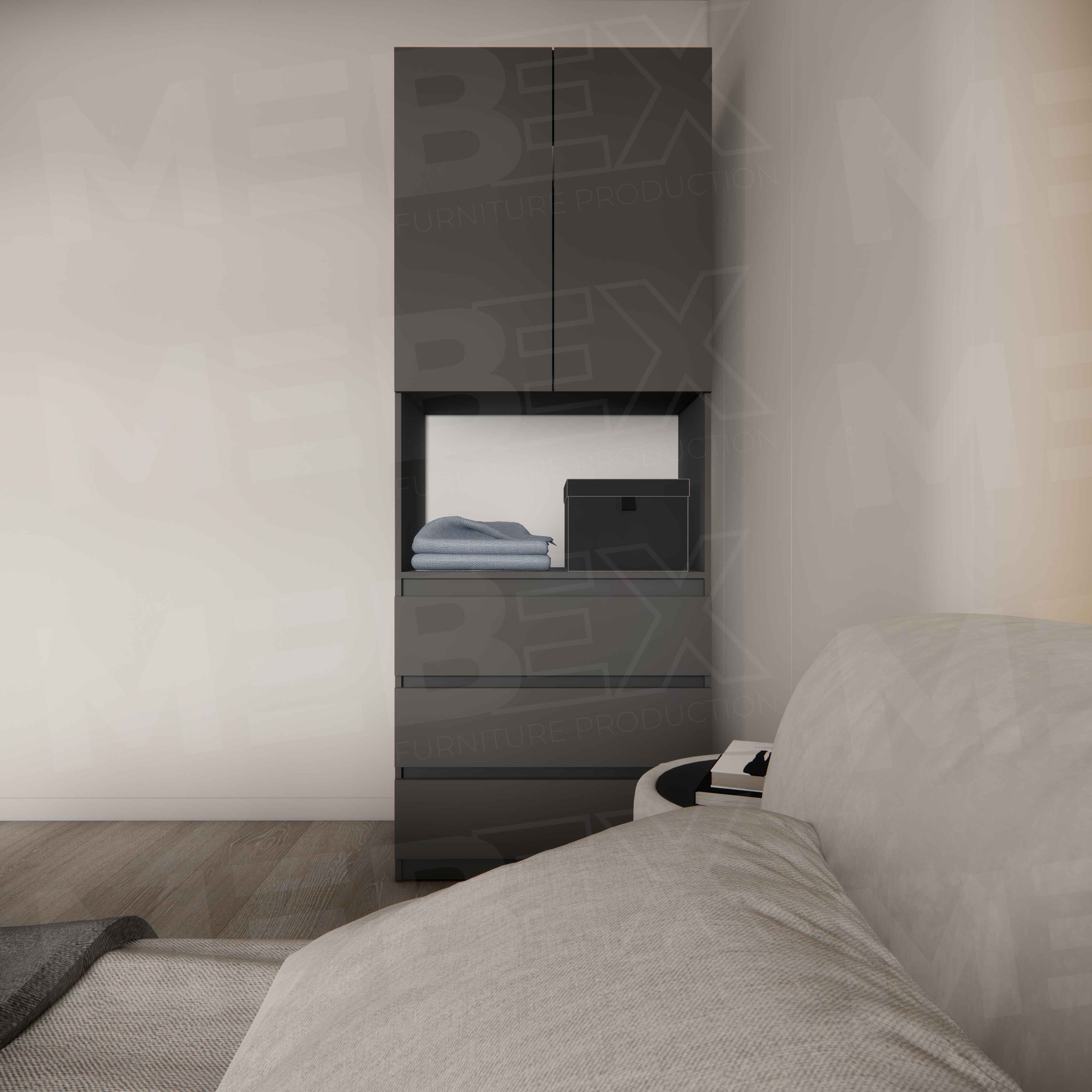 Шафа з нішею, полицею та шухлядами