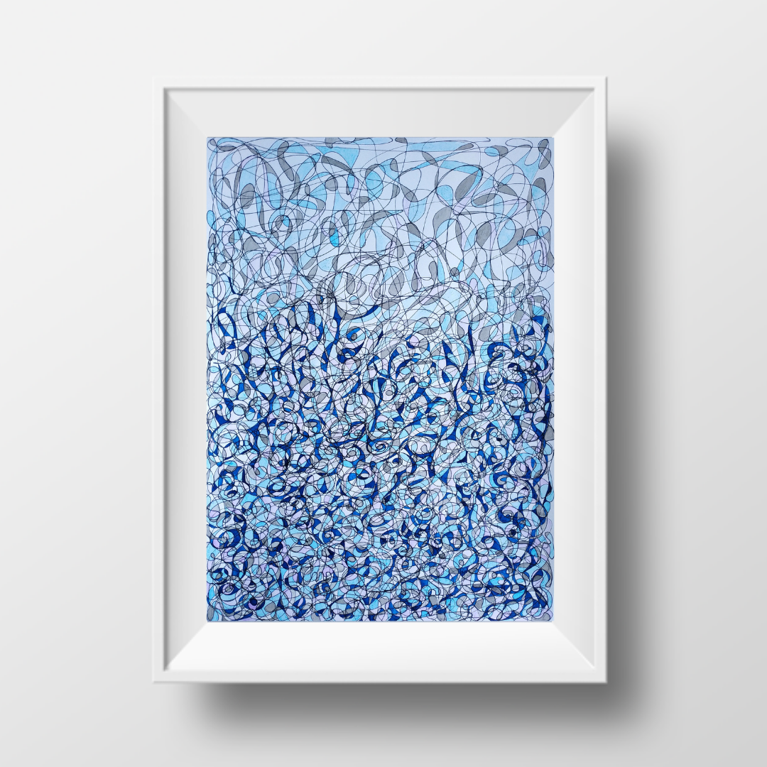 Синя Мозаїка, 2021, прінт (1:10), формат А3