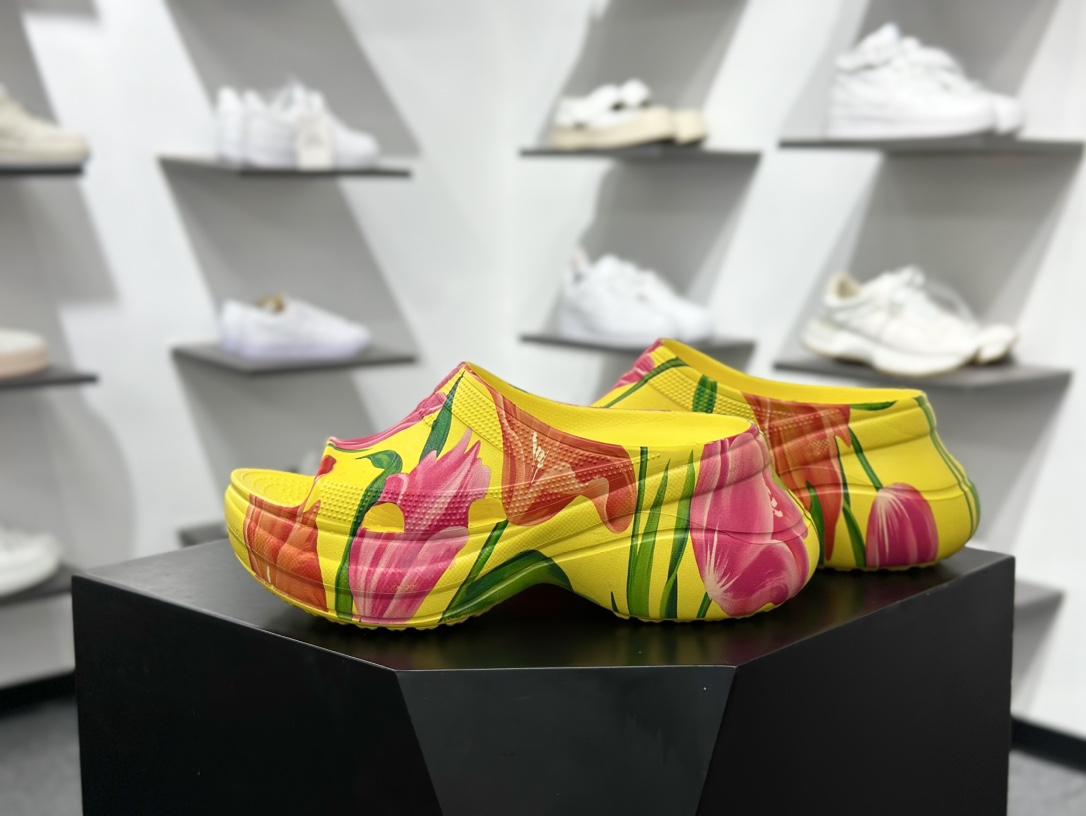 Balenciaga x Crocs Cruise Platform Mule Sandals 677389W1S8F7053