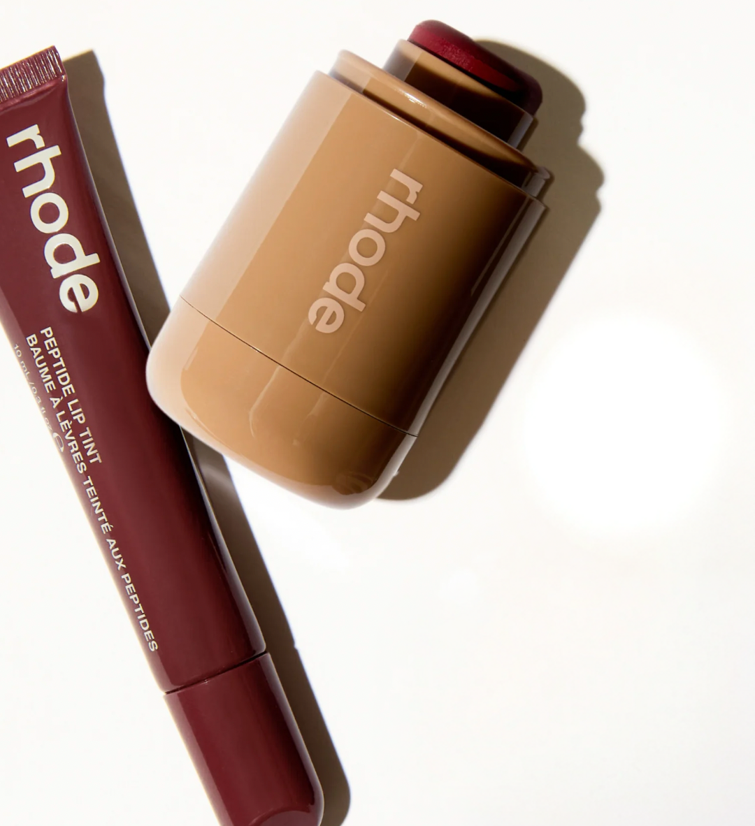 Дуо rhode pocket blush plum + peptide lip tint pbj