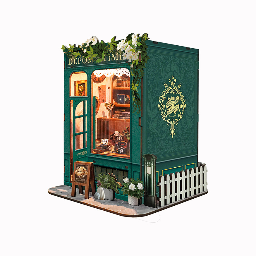 Booknook Moments In Time DIY Book Nook Kit, Книжковий куток Крамниця, Зроби сам, Румбокс, 3D Конструктор