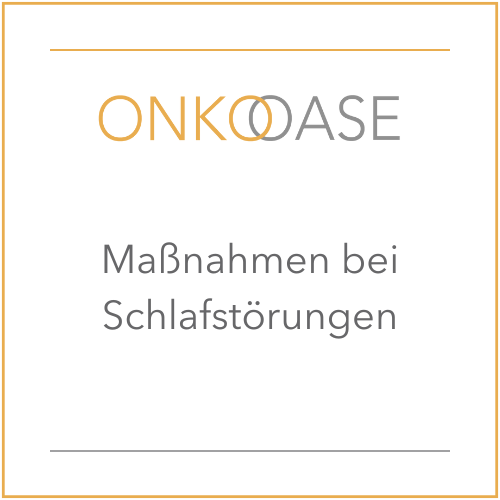 Maßnahmen bei Schlafstörungen