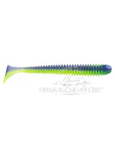 Їстівний силікон Віброхвіст Zander Worm 3,6" 90mm. Acid Violet UV