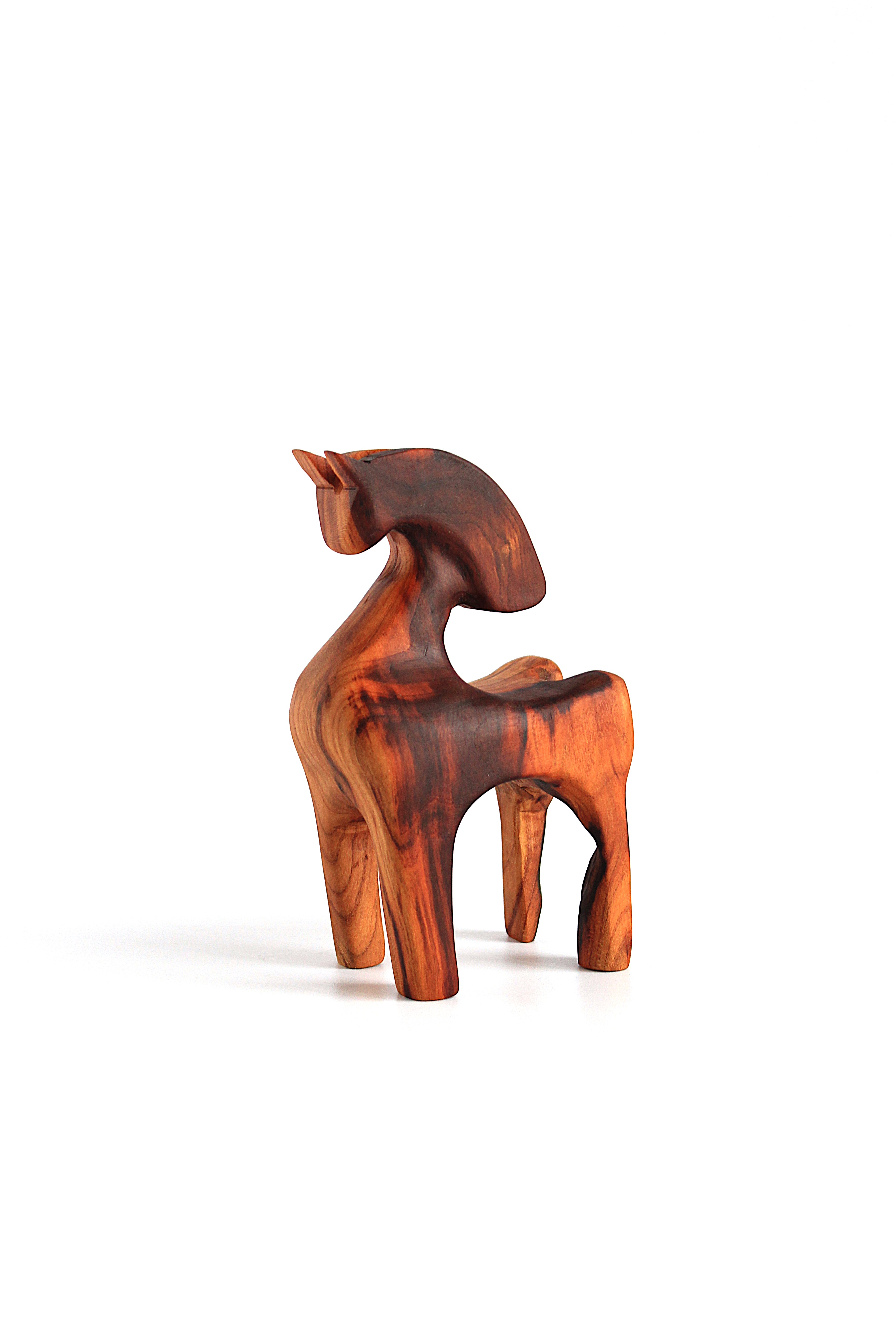 Абстрактний свічник "Абрикосовий кінь"