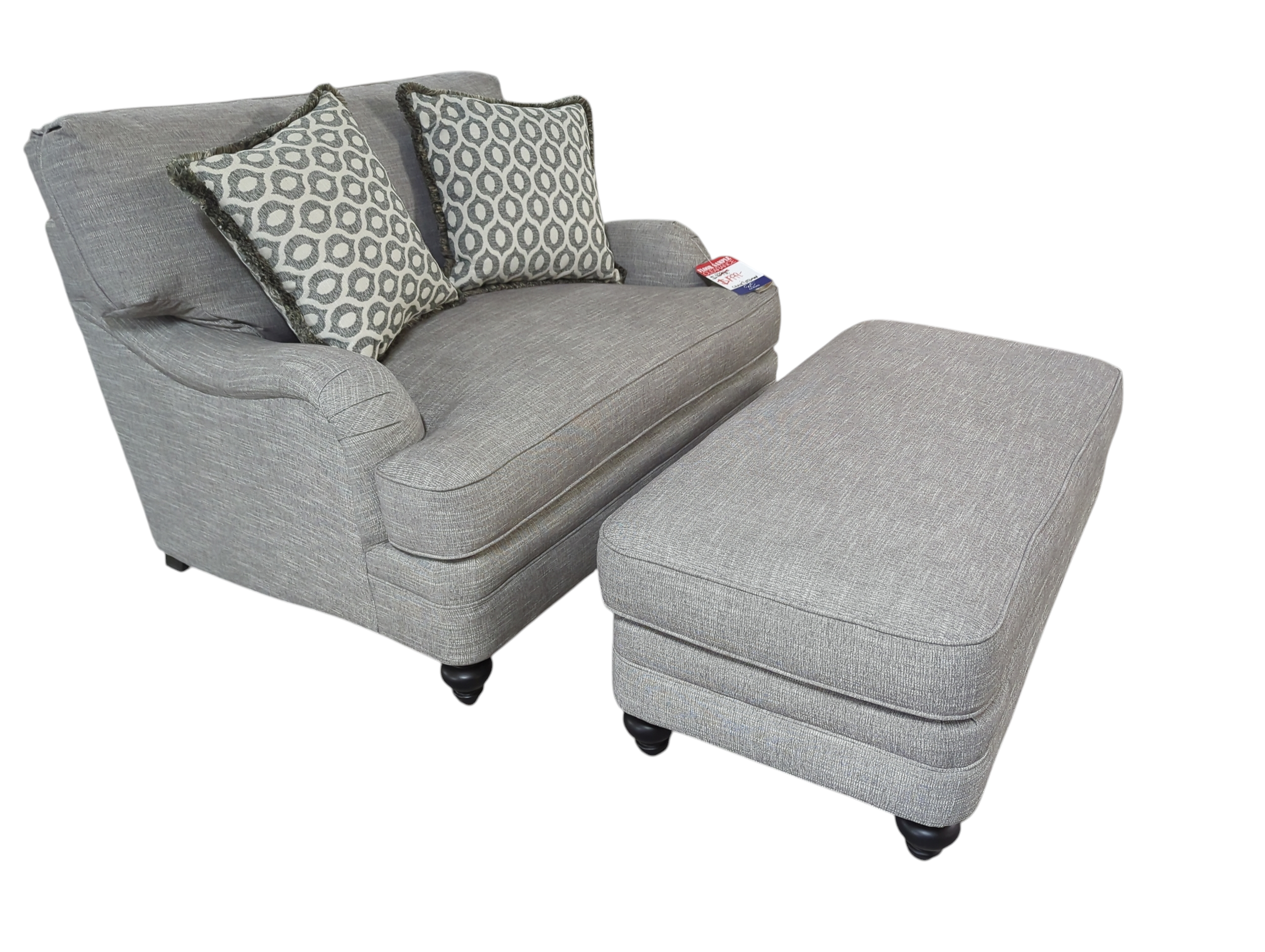 Bernhardt Tarleton Chair Plus with Ottoman