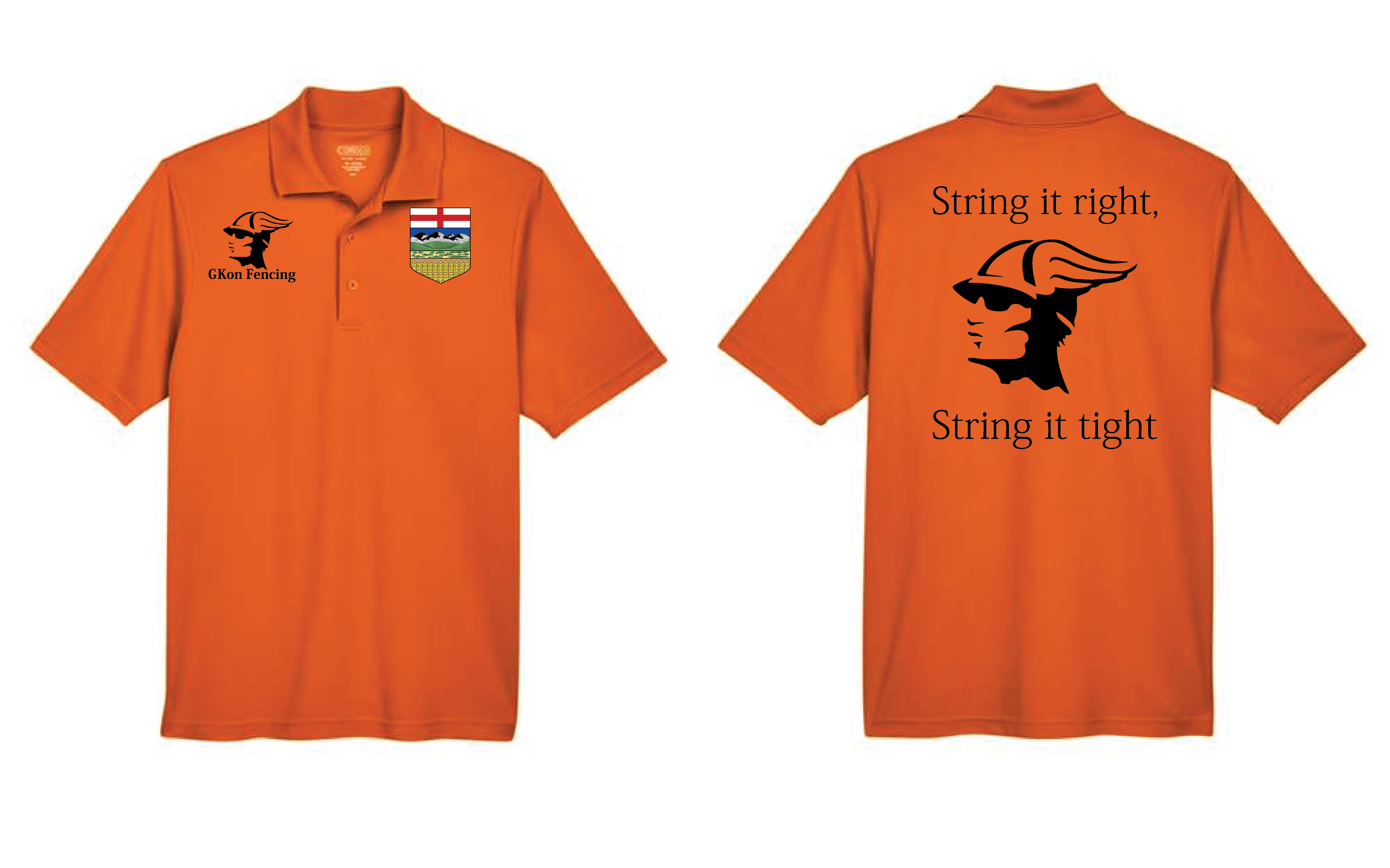 Orange Golf Shirt