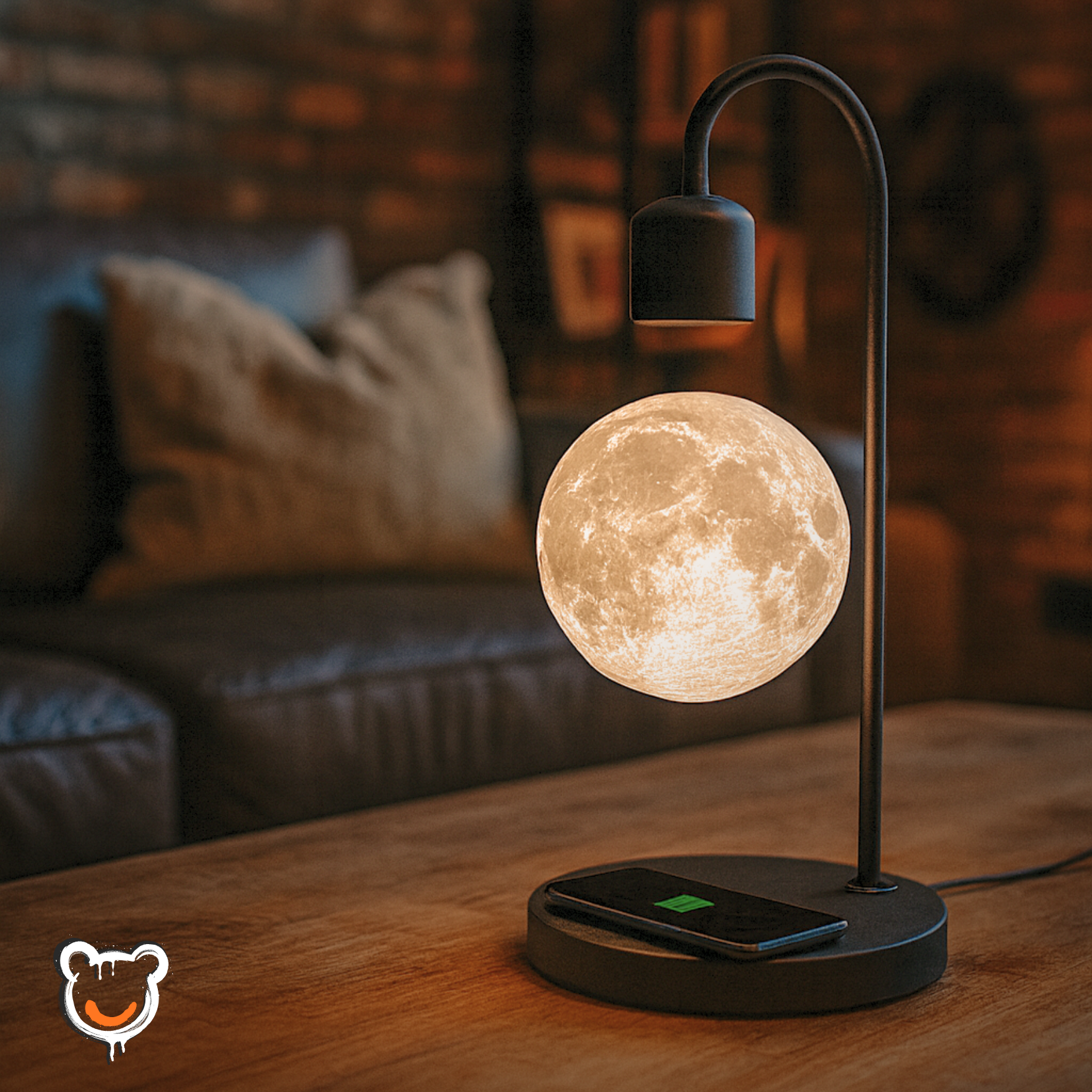 Лампа -  MOON левітуючий Місяць з зарядкою