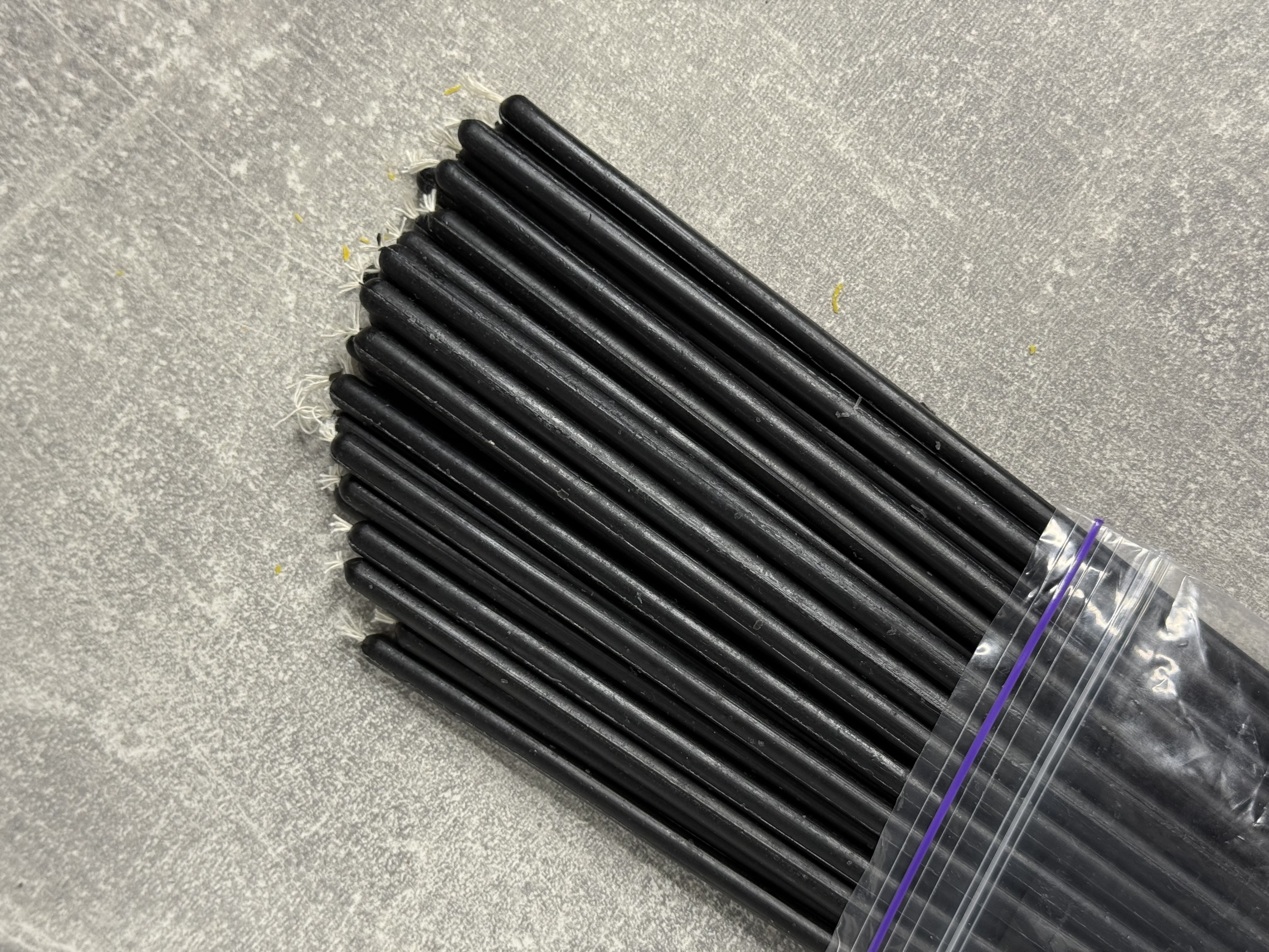 Воскові свічки (чорні)