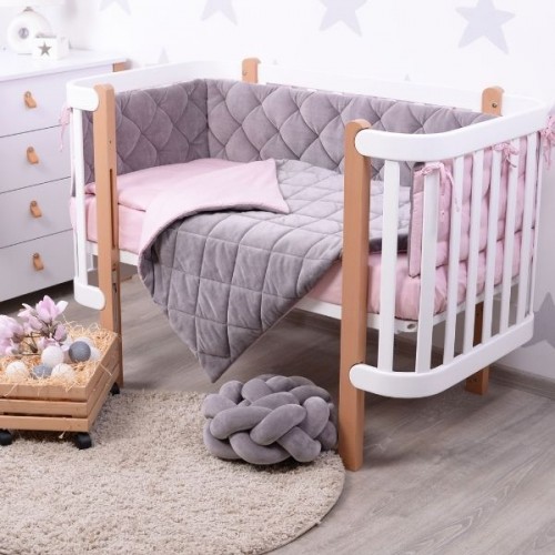 Постільний комплект Baby Veres "Velour Taupe-rose" (5од.)