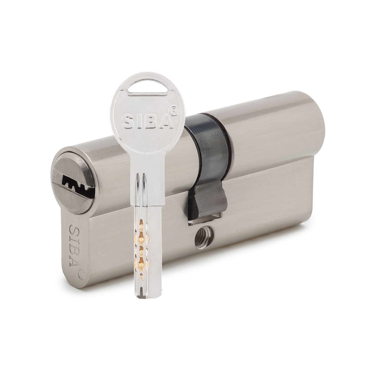 Циліндр дверний SIBA BZ ключ-ключ 70 мм сатин/бронза/латунь
