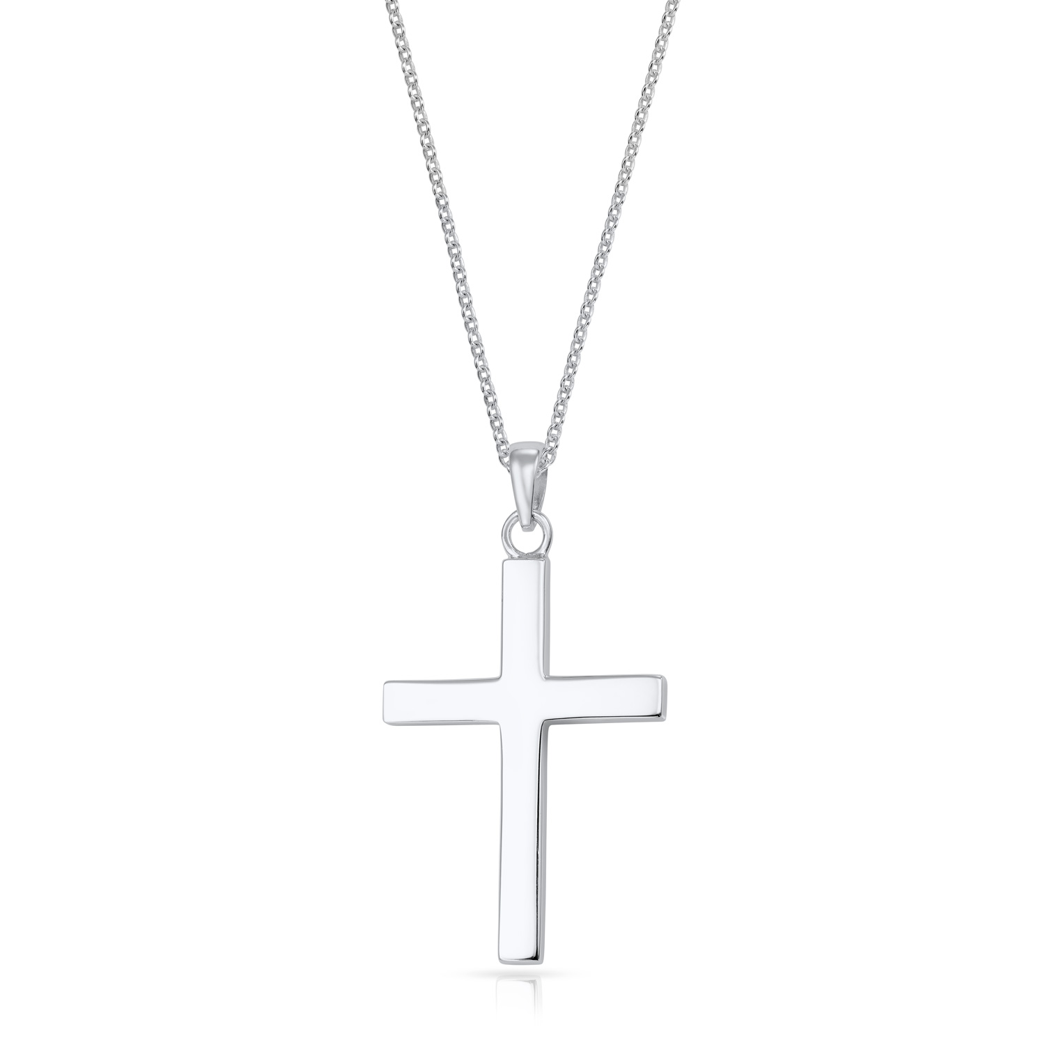 Zeitloses Kreuz-Collier aus 925er Silber - ein bedeutungsvolles Schmuckstück als Symbol für Glauben, Hoffnung und innere Stärke.