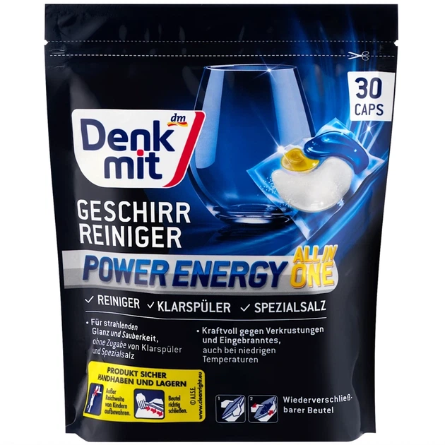 DenkMit Multi-Power капсули для посудомийної машини All in 1  30 шт