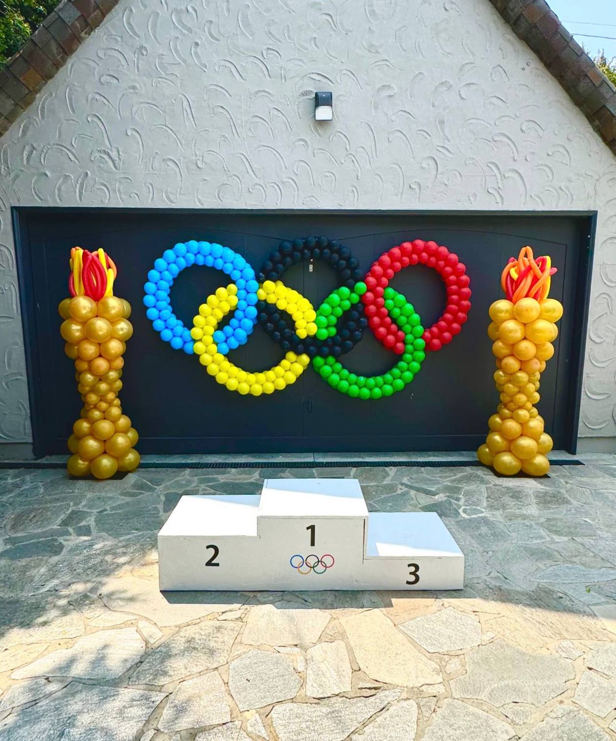 Custom Olympic Balloon Display