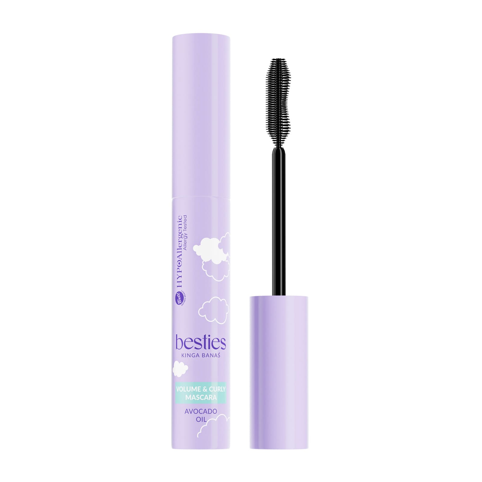 Туш для вій Volume & Curly Mascara Besties HypoAllergenic Bell (чорна) 8г
