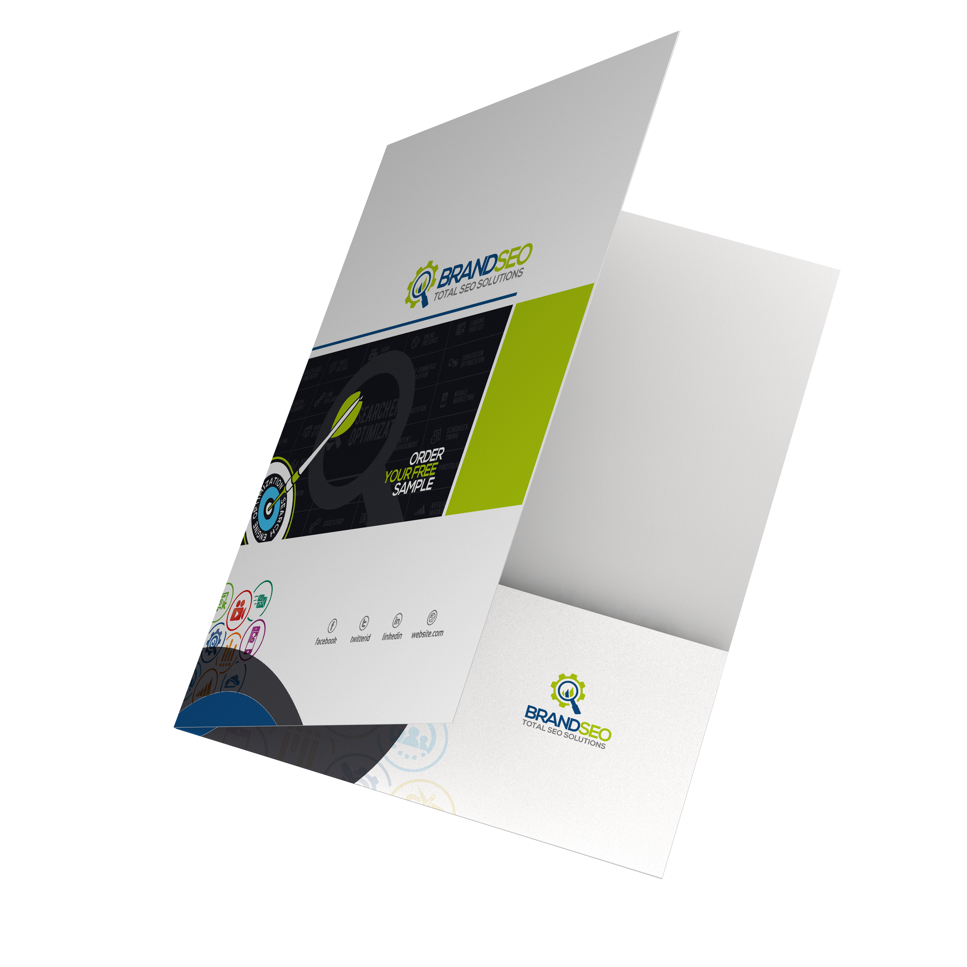 Glued Presentation Folder Printing