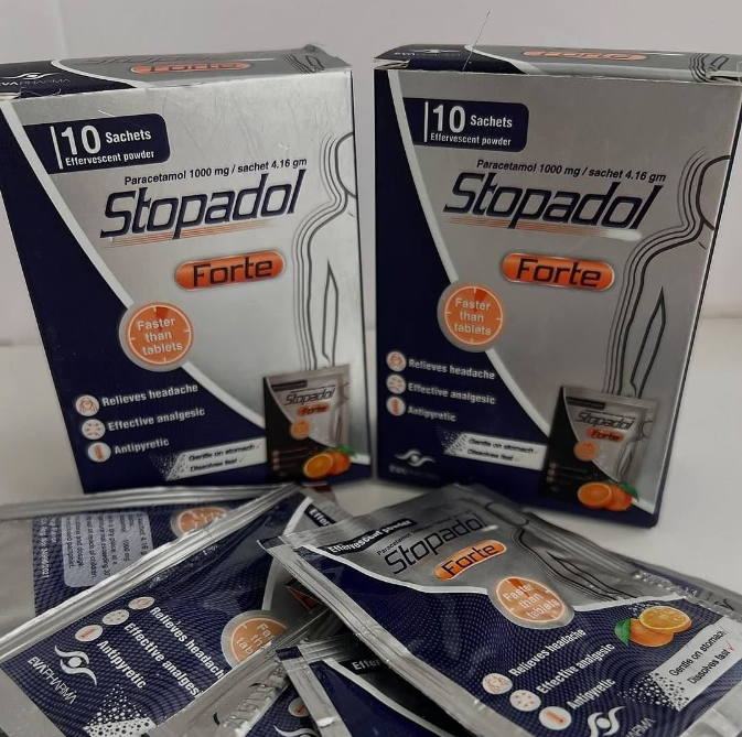 Stopadol Forte Стопадол Форте Парацетамол 1000 мг 10 саше